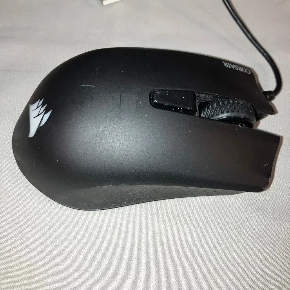 Gaming Corsair Harpoon RGB Wired Mouse Tested Used 6k DPI 5 Mappable Buttons